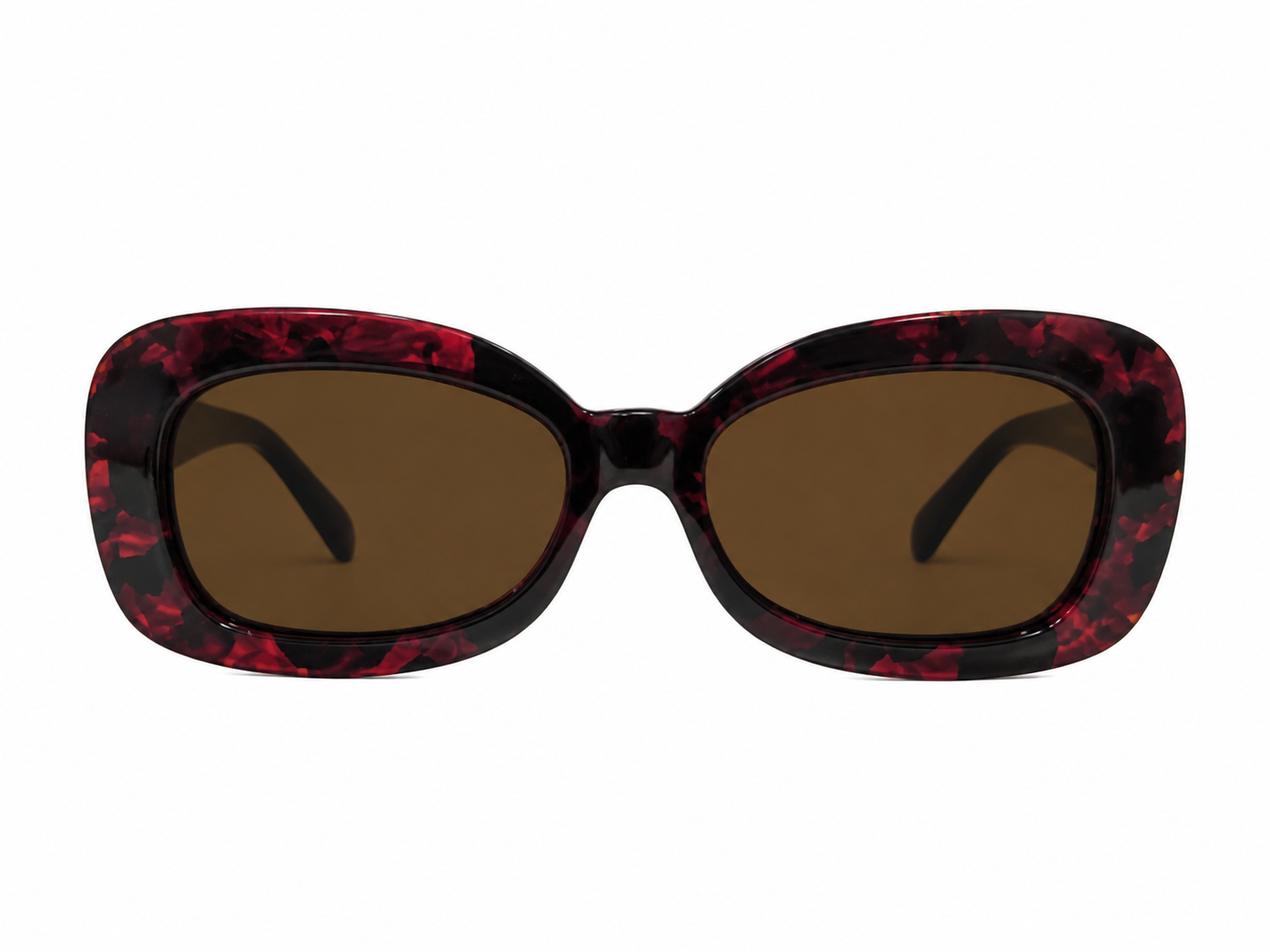 Burgundy Tortoiseshell Sunglasses on White.png