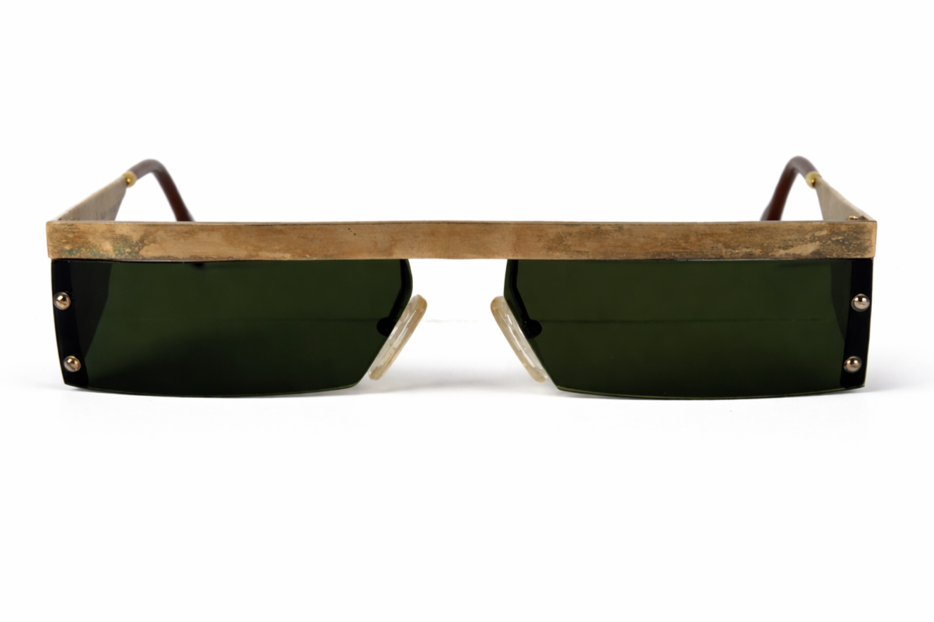 Stylish+gold-tone+rectangular+sunglasses.png