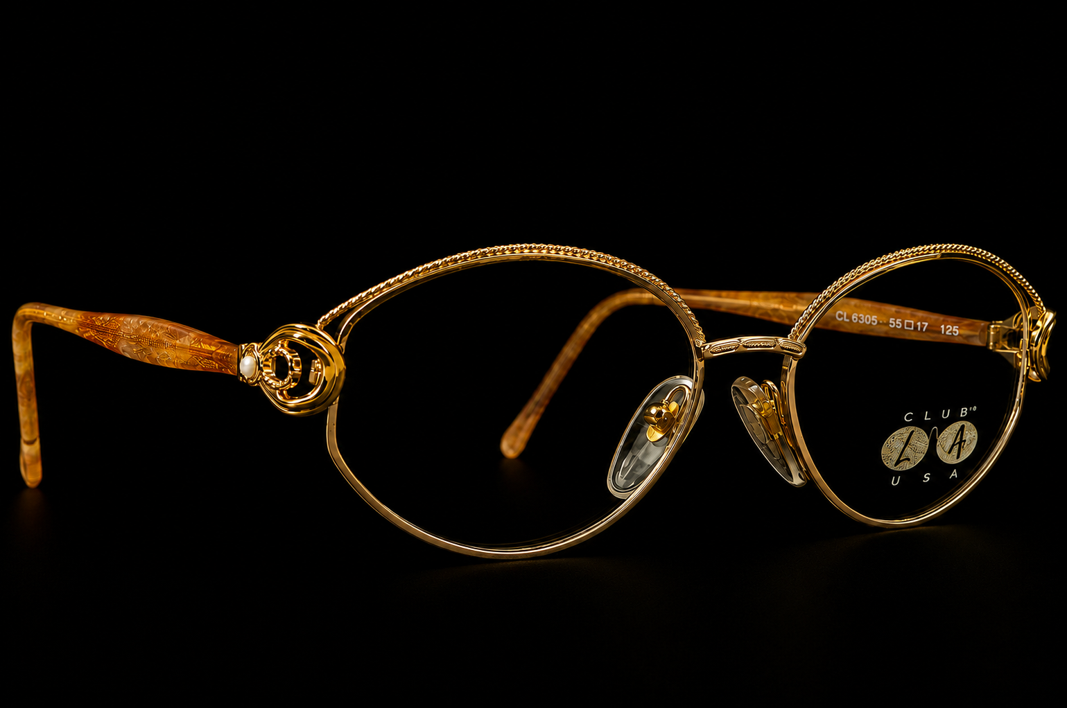 Club LA 6305 Oval Gold Eyeglasses