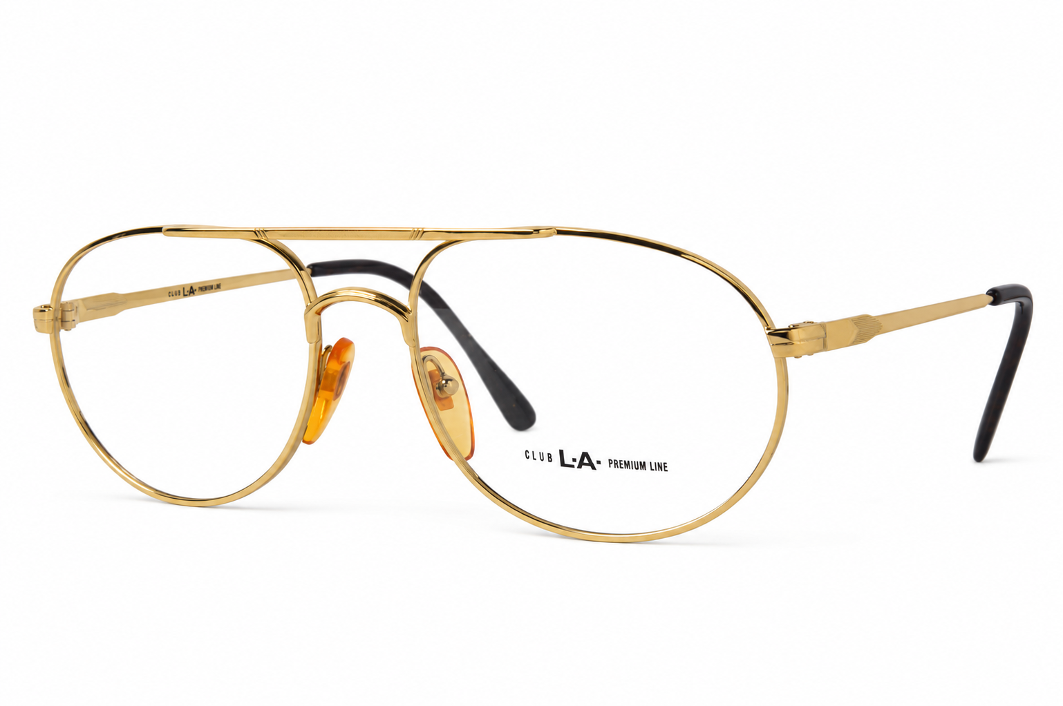 Gold Aviator Glasses with Amber Nose Pads.png