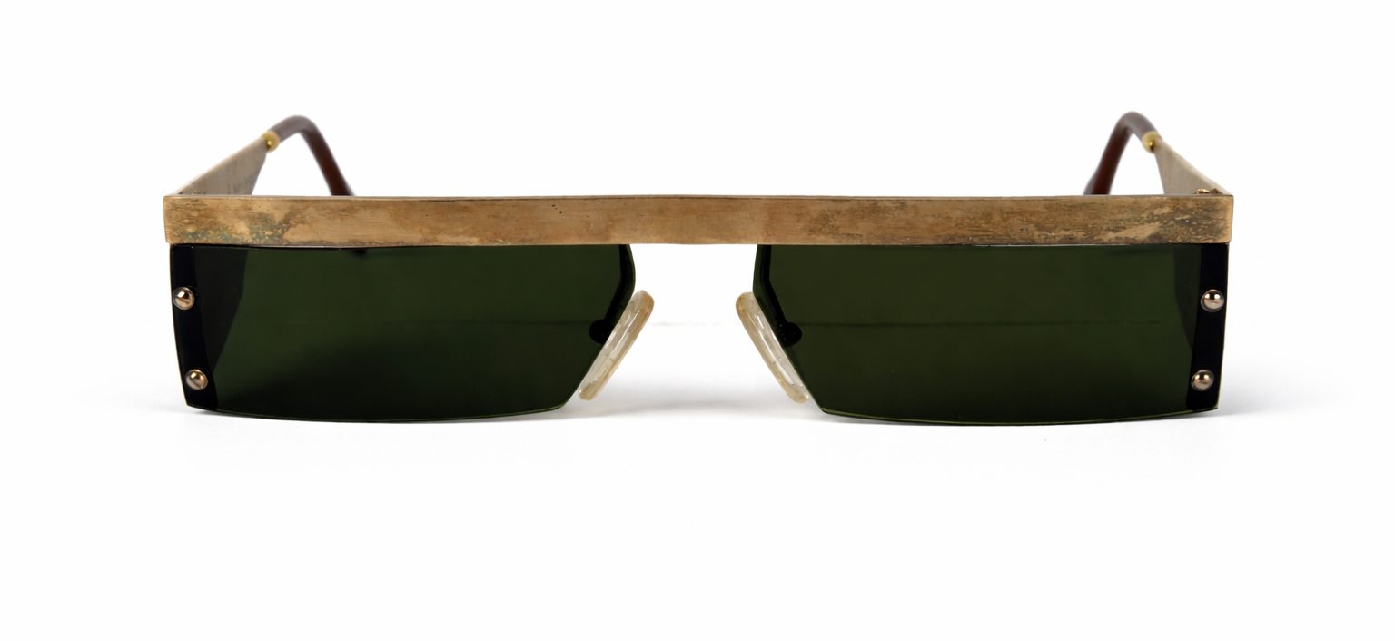 Stylish gold-tone rectangular sunglasses.png