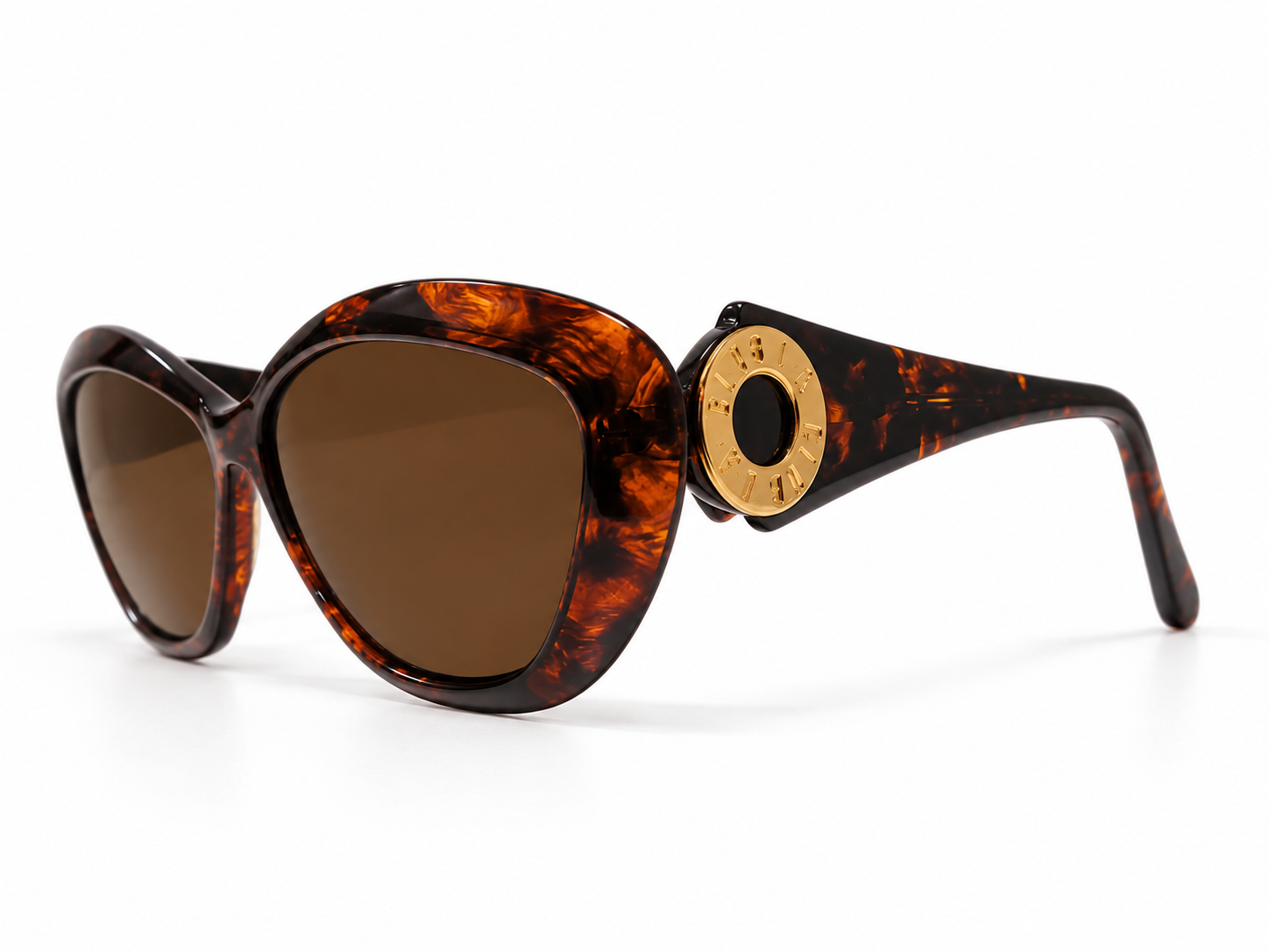 Tortoiseshell Cat-Eye Sunglasses with Gold Medallion.png