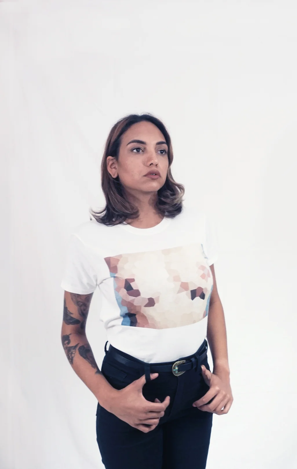 Pixelated Breast Shirt (Crystal Tits)