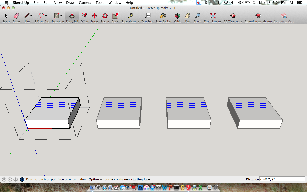 Try using your push/pull tool to shorter the components by pushing the top surface on the component you have open. 