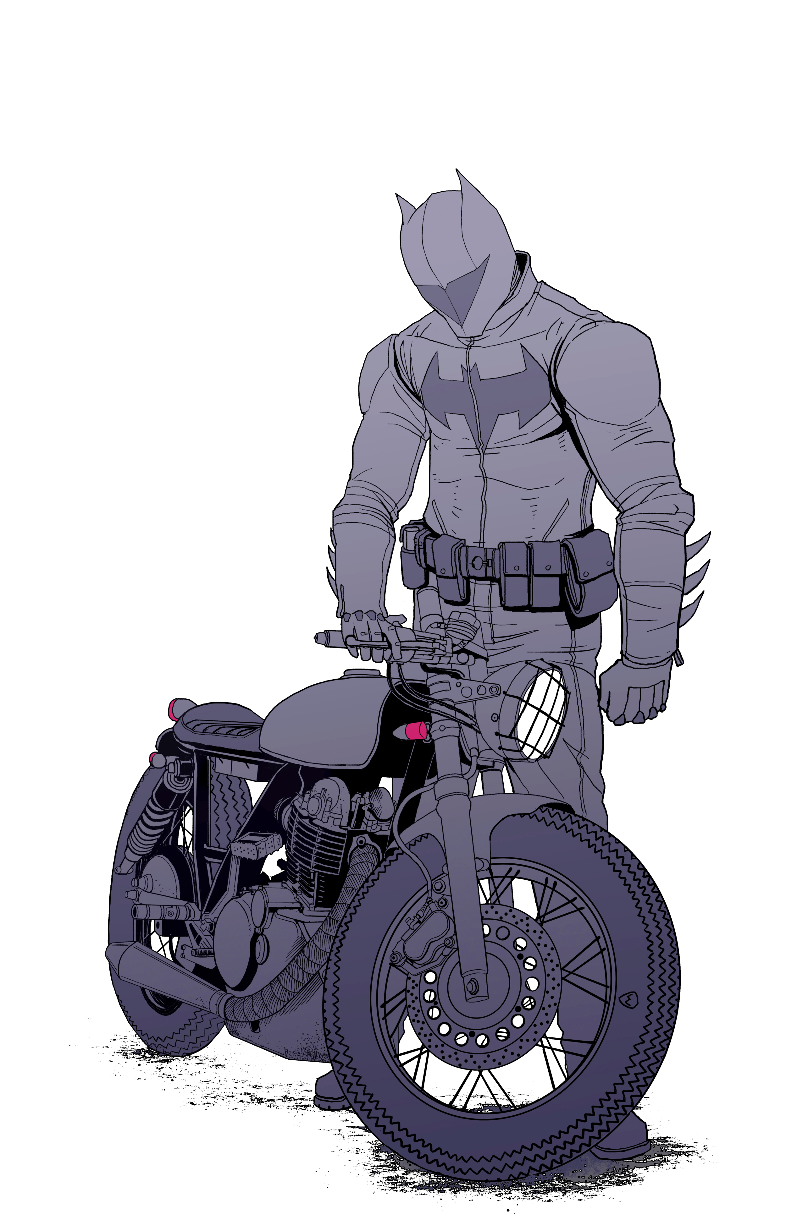 Batman Motorcycle Print — Benjamin Sawyer