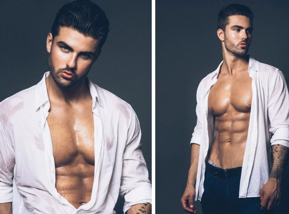 MALE PORTRAITURE & FASHION W/ AGENCY MODEL SEBASTIEN