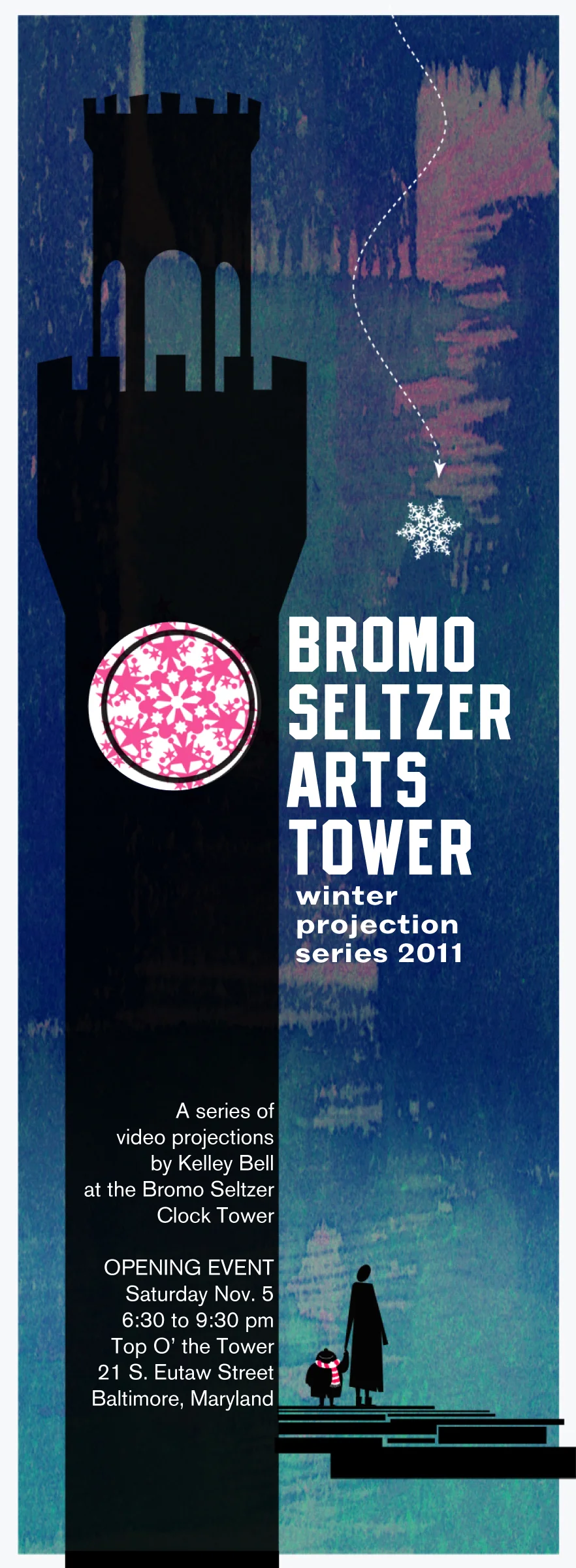 Promotional Poster for Bromoseltzer projection series, winter 2012.