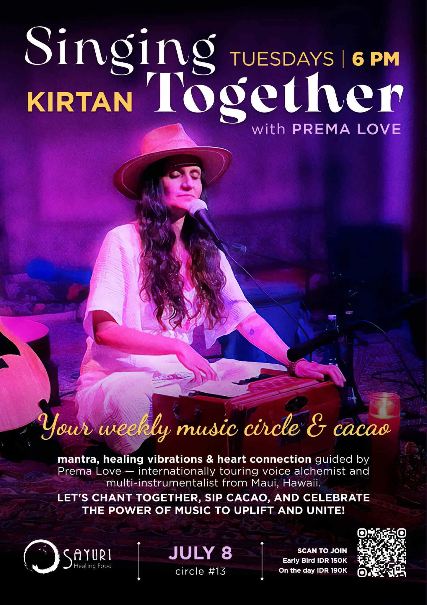 Singing Together Kirtan ~ with Prema Love ~ Sayuri, Bali