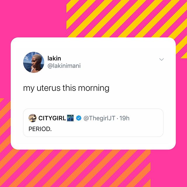 PERIODT! 🔴
.
.
.
.
.
#periodt #uterus #periods #tweets #mood #mood4eva #menstruation #blood #collectivecare #wellness #periodpoverty #periodproblems