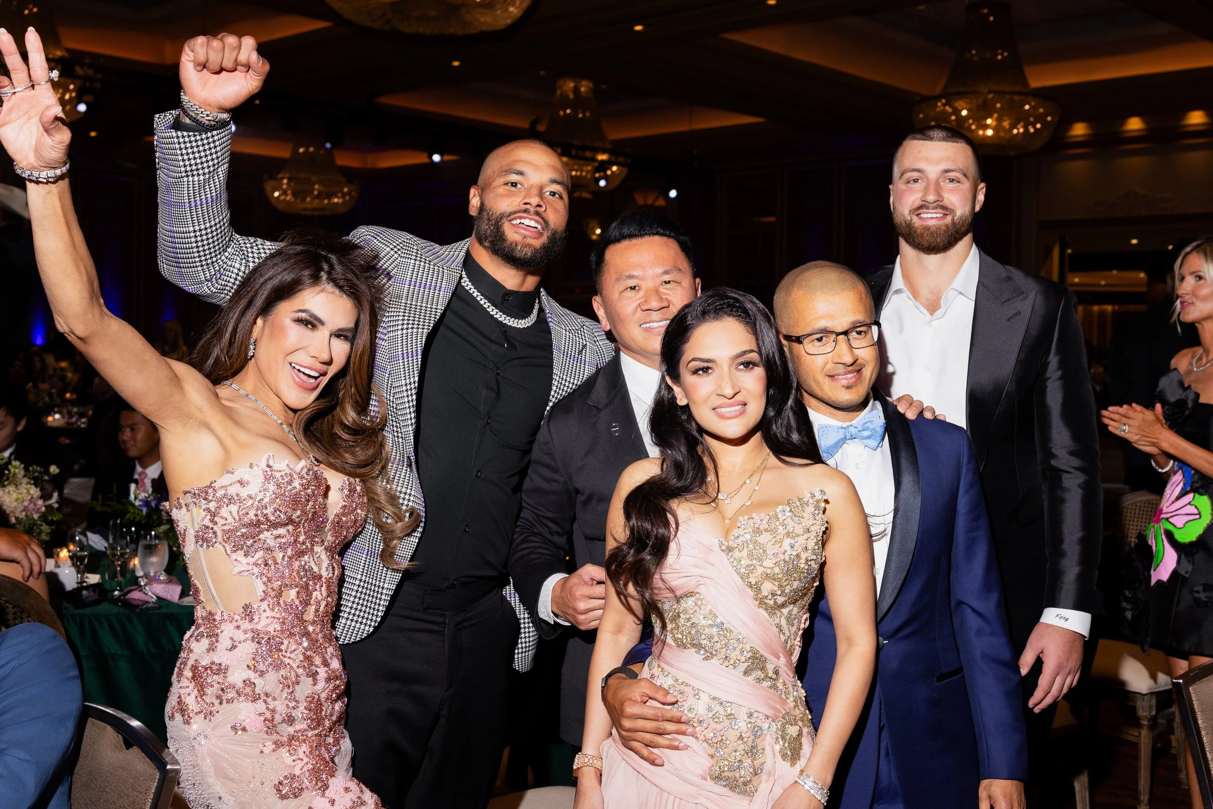 Madelaine Lam, Dak Prescott, Russell Lam, Jake Ferguson.jpeg