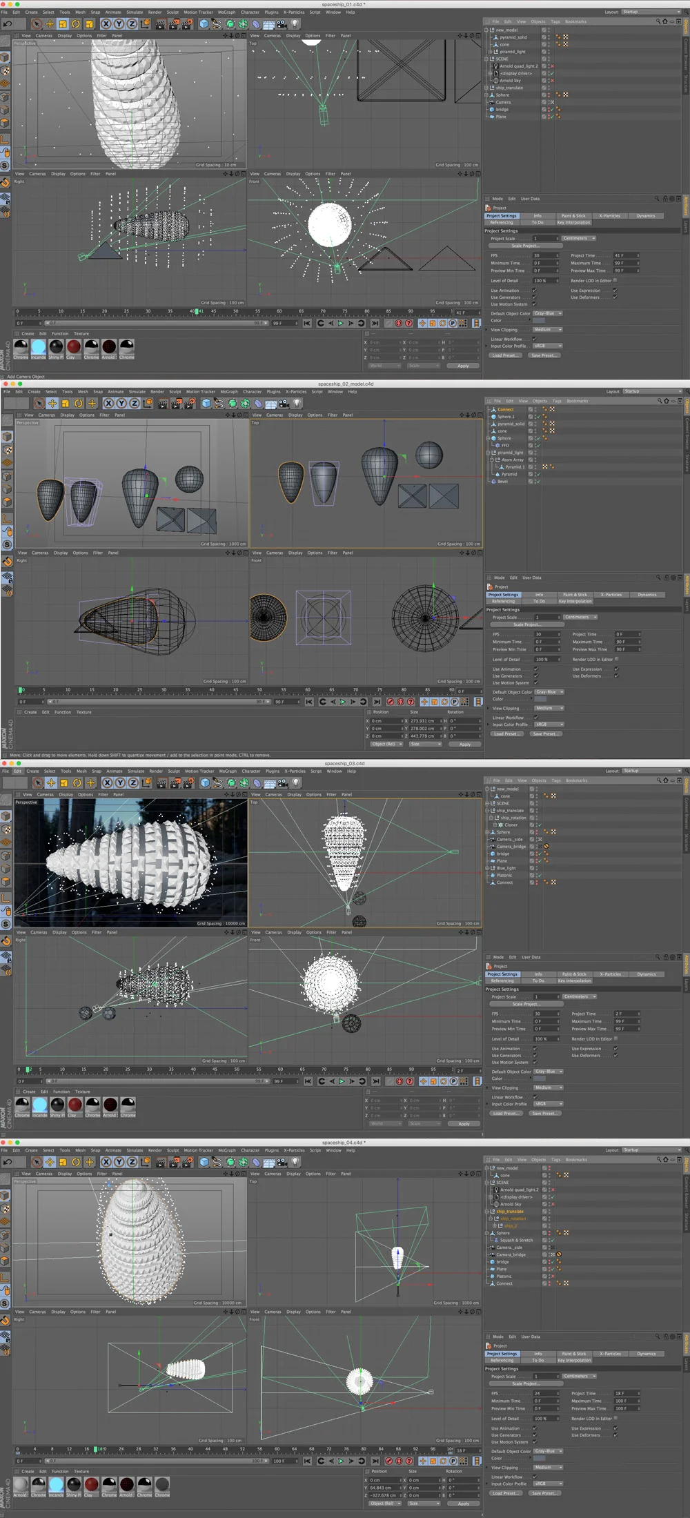 Spaceship design exploration