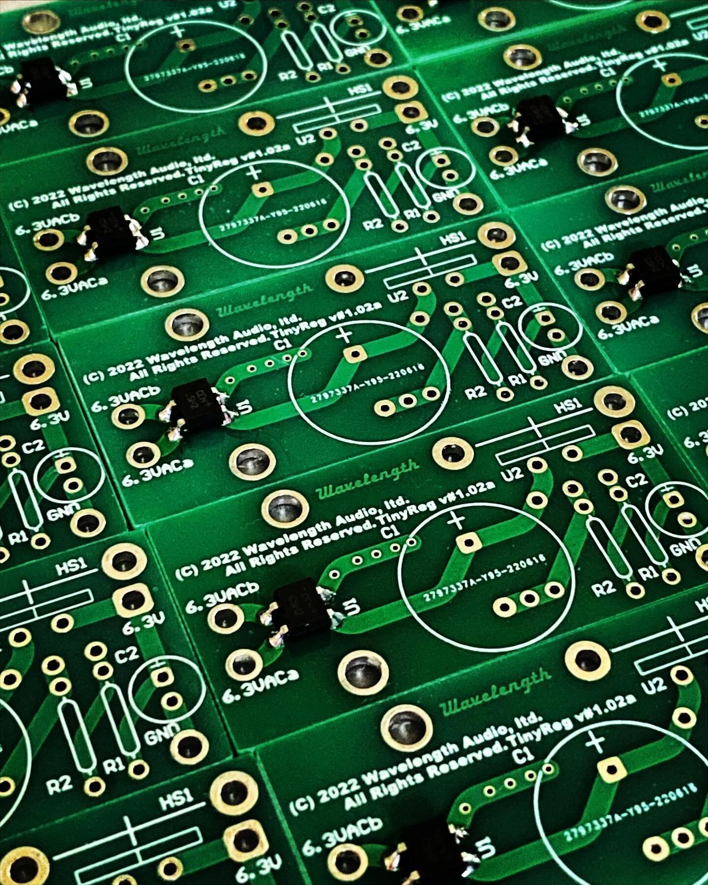 Building a bunch of proprietary Wavelength Audio mini, voltage-regulator&rsquo;s. Designed specifically to provide noise-free, regulated DC to the filaments of the tube output stages of DAC&rsquo;s and Phono-Amplifiers, they also do the same thing fo