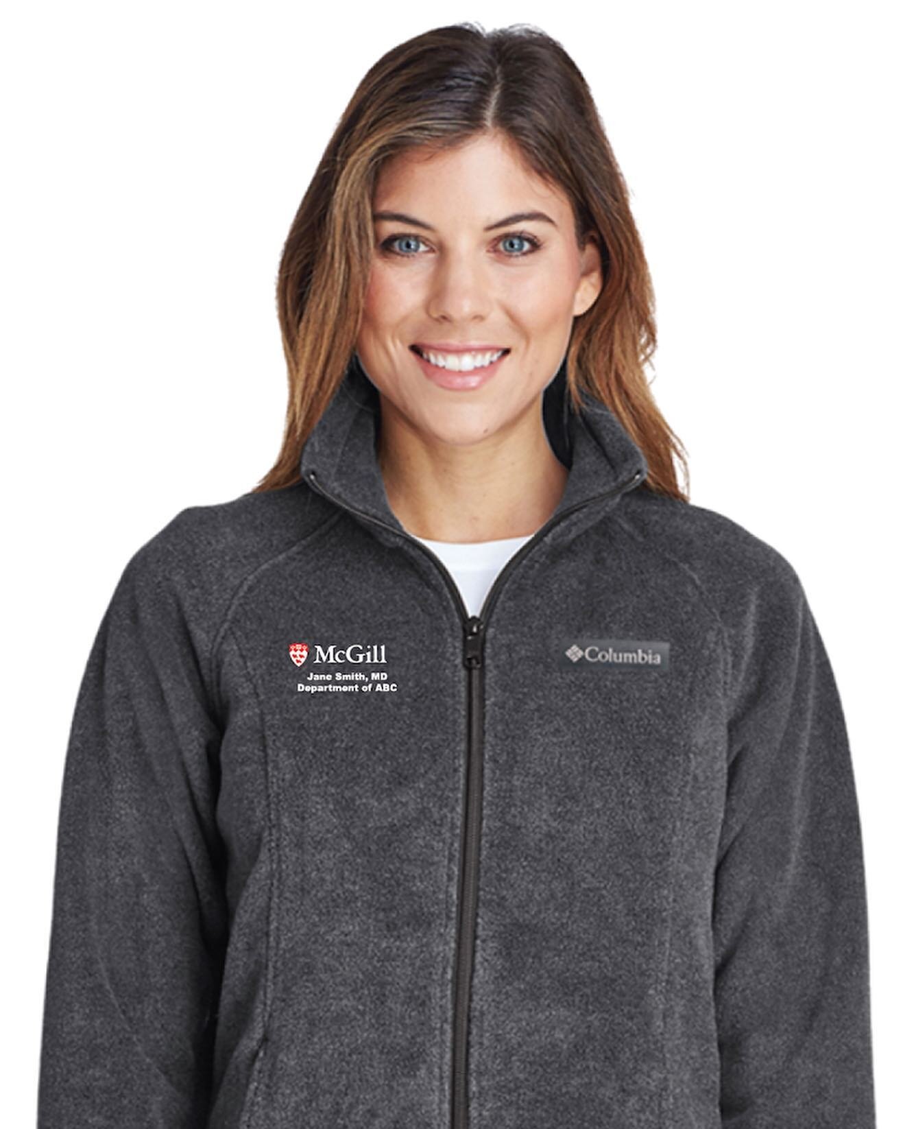 We are unveiling our exclusive embroidered and personalized fleece sale! 
We are thrilled to make a deal with a supplier to have a personalized merchandise for residents. For 90$, you can get a Columbia Fleece with your name on it! 
Order through the