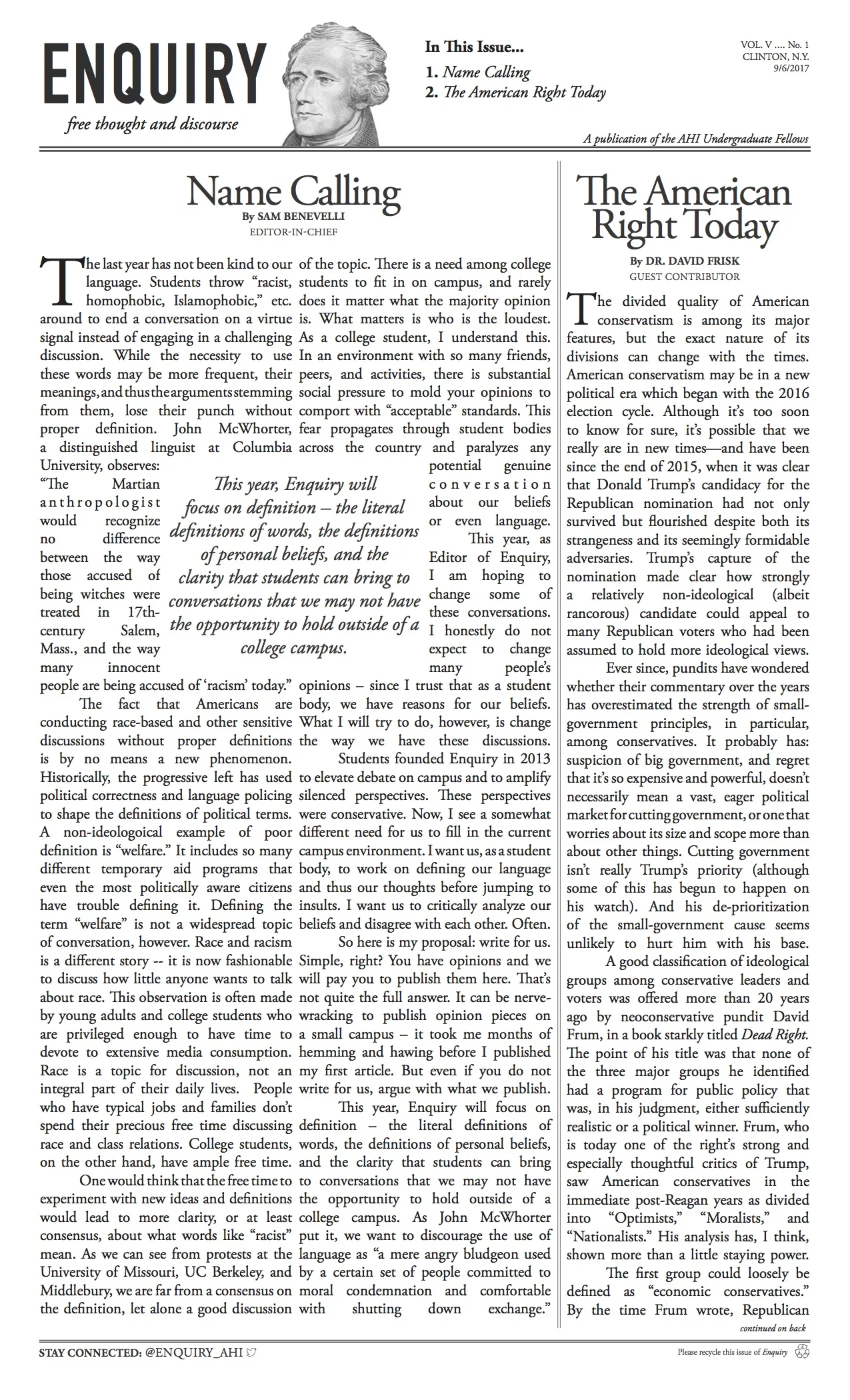 Issue 1