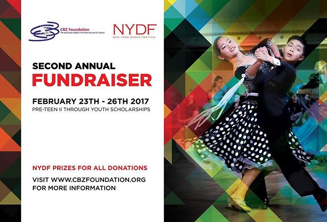 CBZ Foundation is a proud supporter of New York Dance Festival @nydancefestival on February 23 - 26th 2017 by Eugene Katsevman &amp; Maria Manusova. Over $4000 of #Scholarships will be awarded to Pre-Teen II to Youth #dancers in the #Ballroom &amp; #