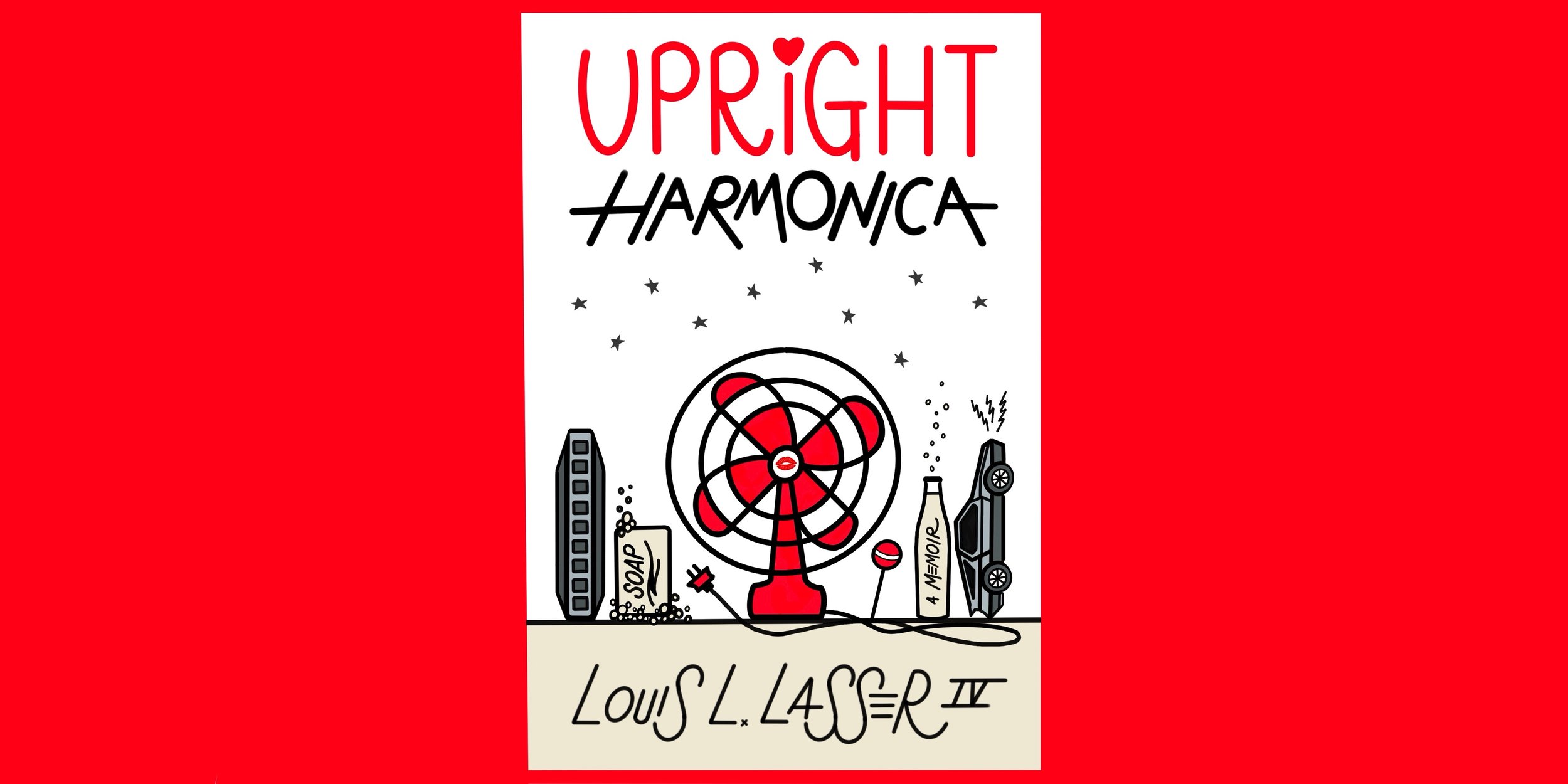      

 
    Upright   Harmonica  is a collection of embarrassing short stories. It evolves with innocence, devolves with the loss of it, and revolves around a misconception about what a desk fan can do. It makes soap seem dirty. It looks up  Intimac