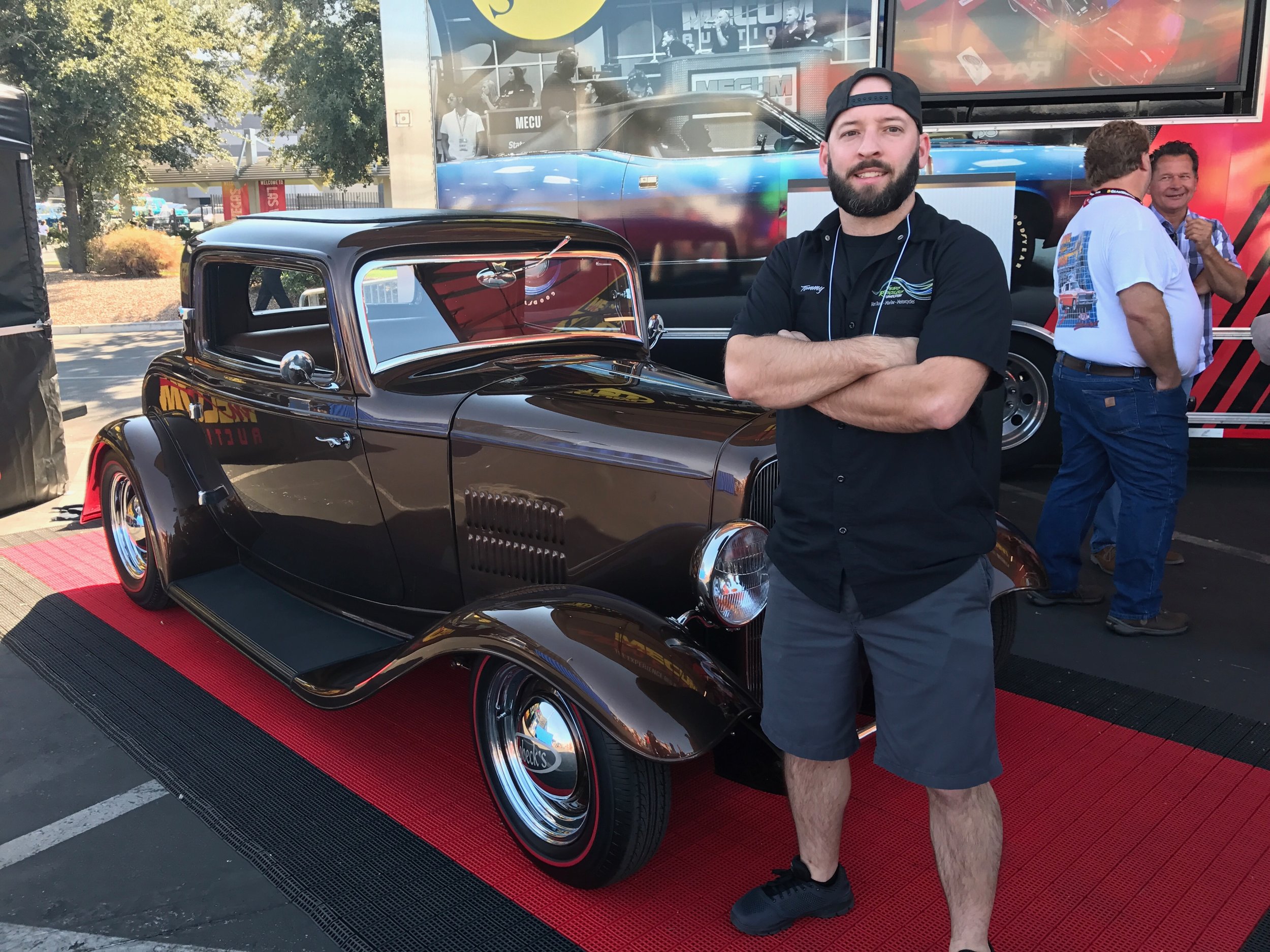 tommy perkins, owner of Seams Ridiculous Upholstery with the last lobeck