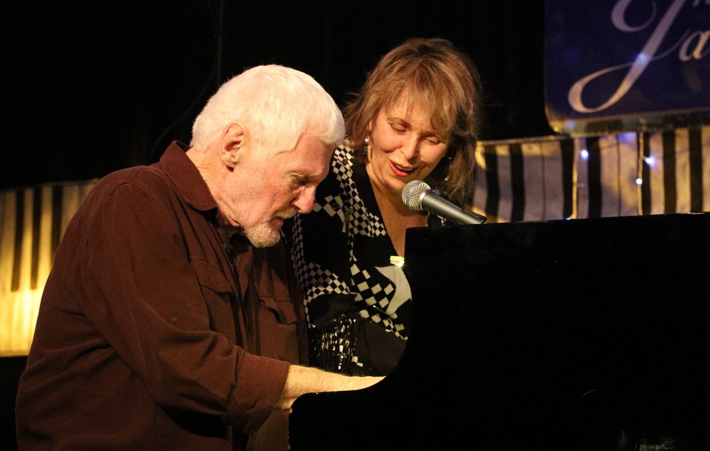 Mike Walker - piano (surprise guest), Jan Preston - piano