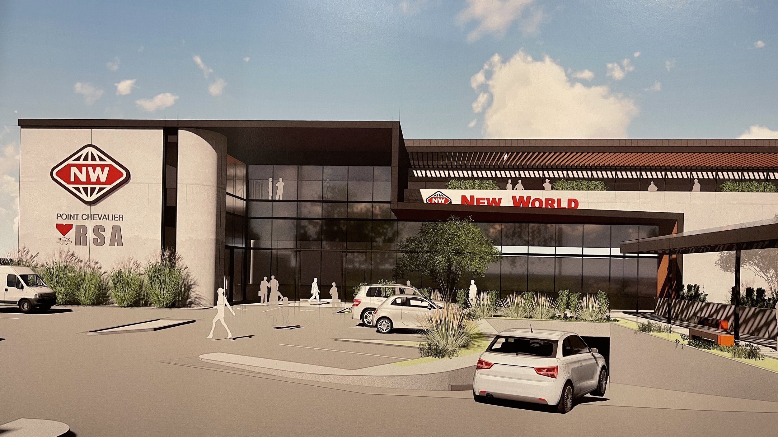 New World Supermarket - to be built. 