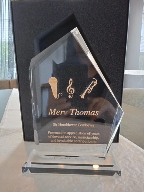 Plaque presentation to Merv - 14-5-26