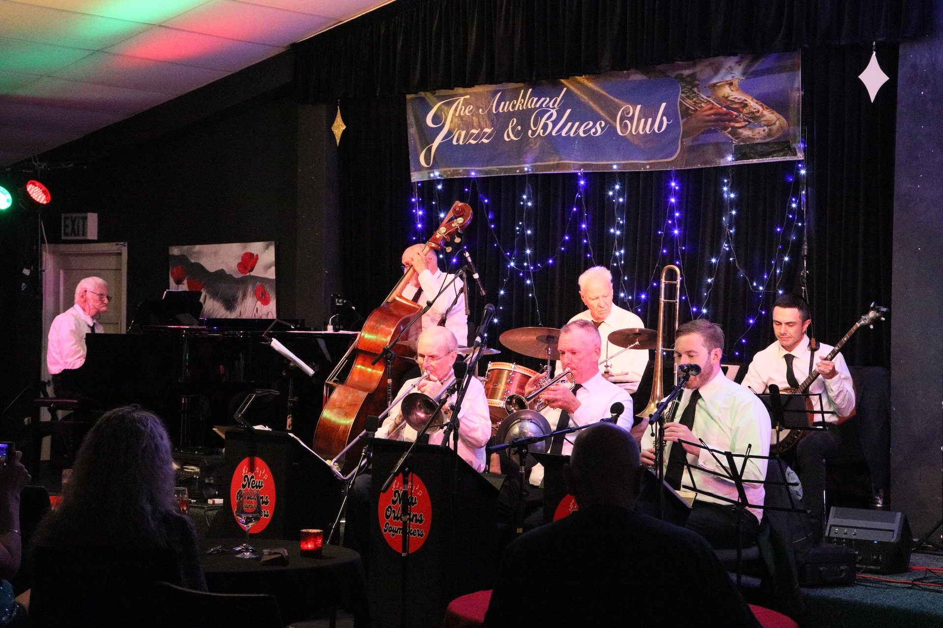 Bruce performing with the New Orleans Joymakers - 2-12-25