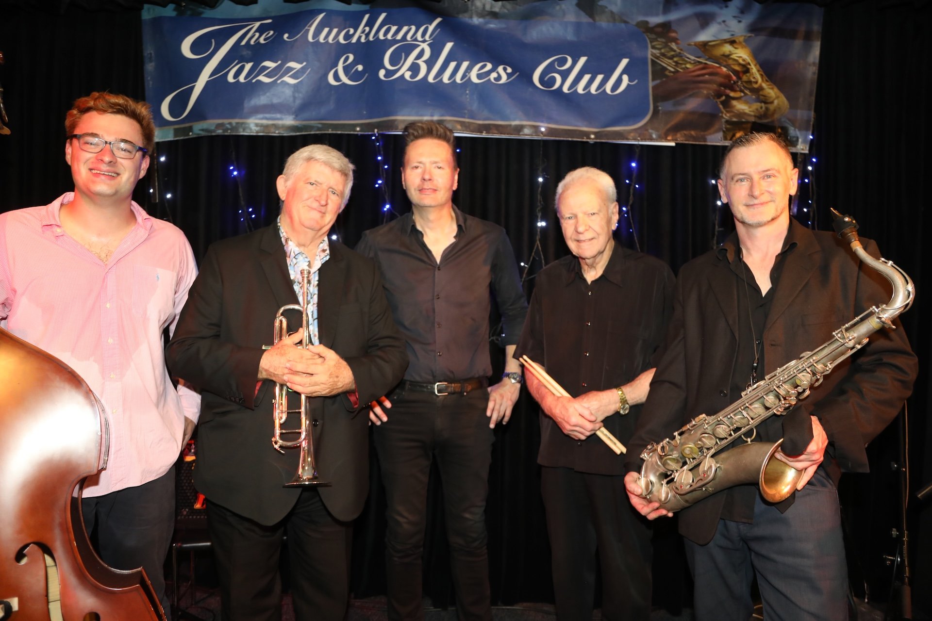 Bruce's final performance at our club, with the Mike Booth Quintet - 24-2-26