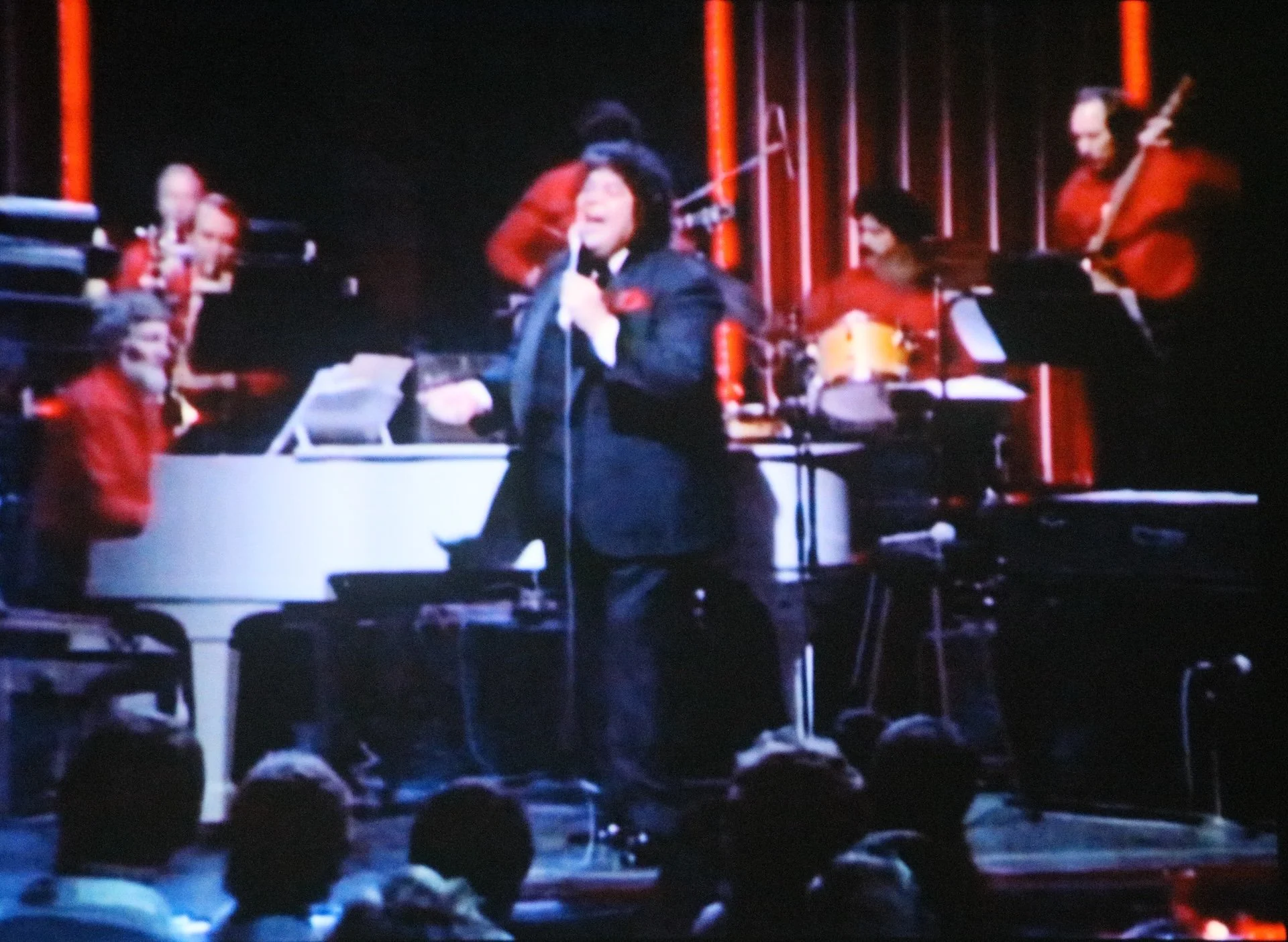 Mike Walker backing Ricky May - Mandalay - 1983. (photo from video shown during concert.)