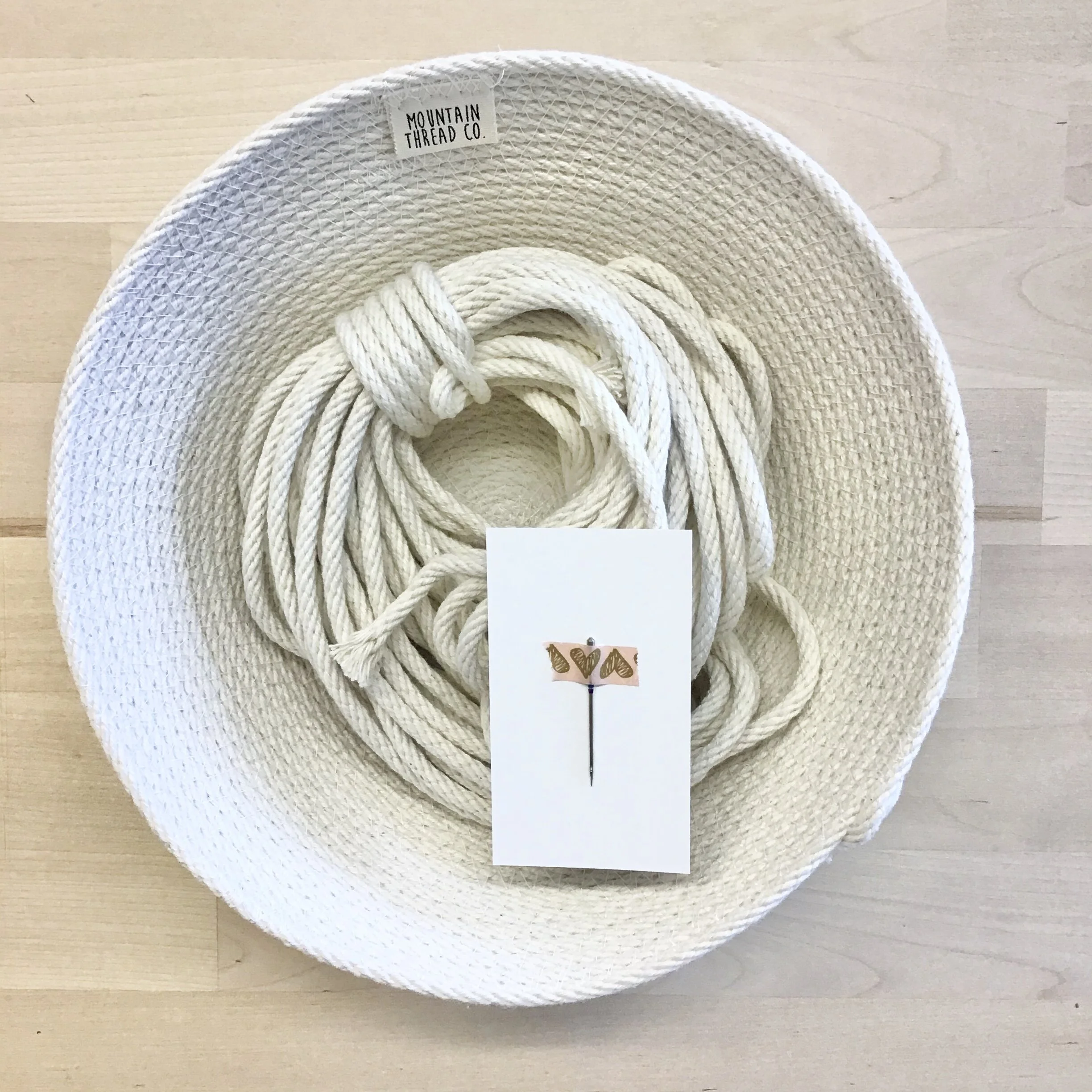 DIY Kit Round Organizer Bowl Coiled Rope Basket Kit — The Mountain