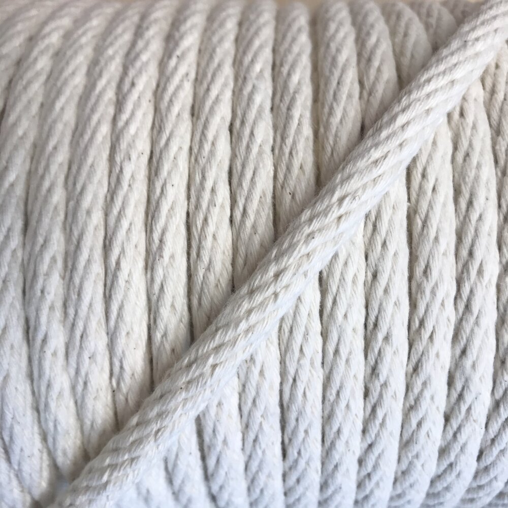 natural color braided cotton rope, cotton