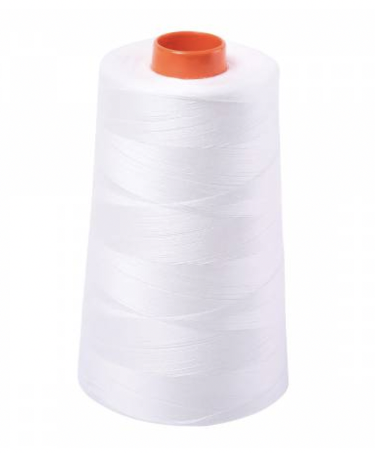 50wt Aurifil Thread - White #2024 - 6452 Yard Cone — The Mountain