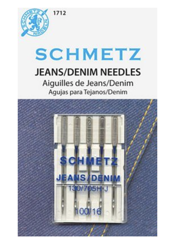 Heavy Duty Needles - Schmetz 100/16 Jeans/Denim Needles for Sewing Machines  (Pack of 5) — The Mountain Thread Company (TM)