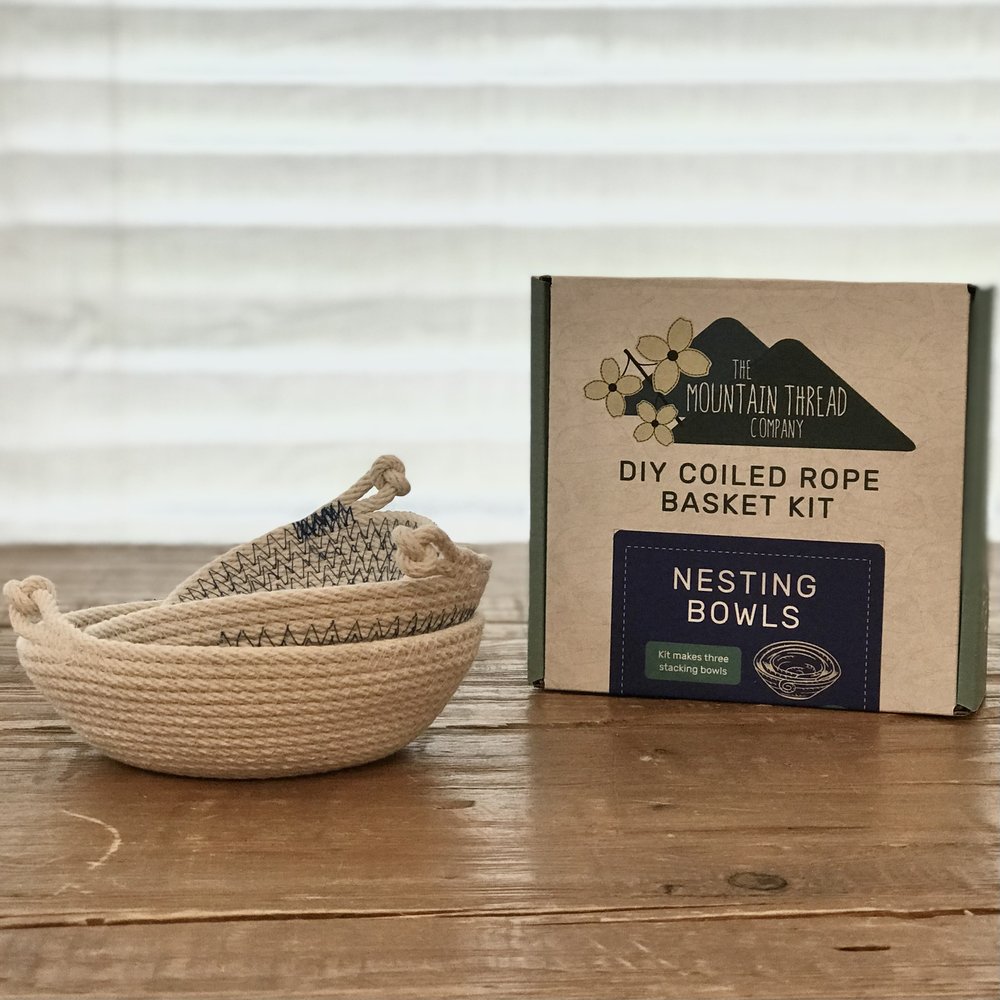 DIY Coiled Rope Basket Kit - Nesting Bowls Kit — The Mountain