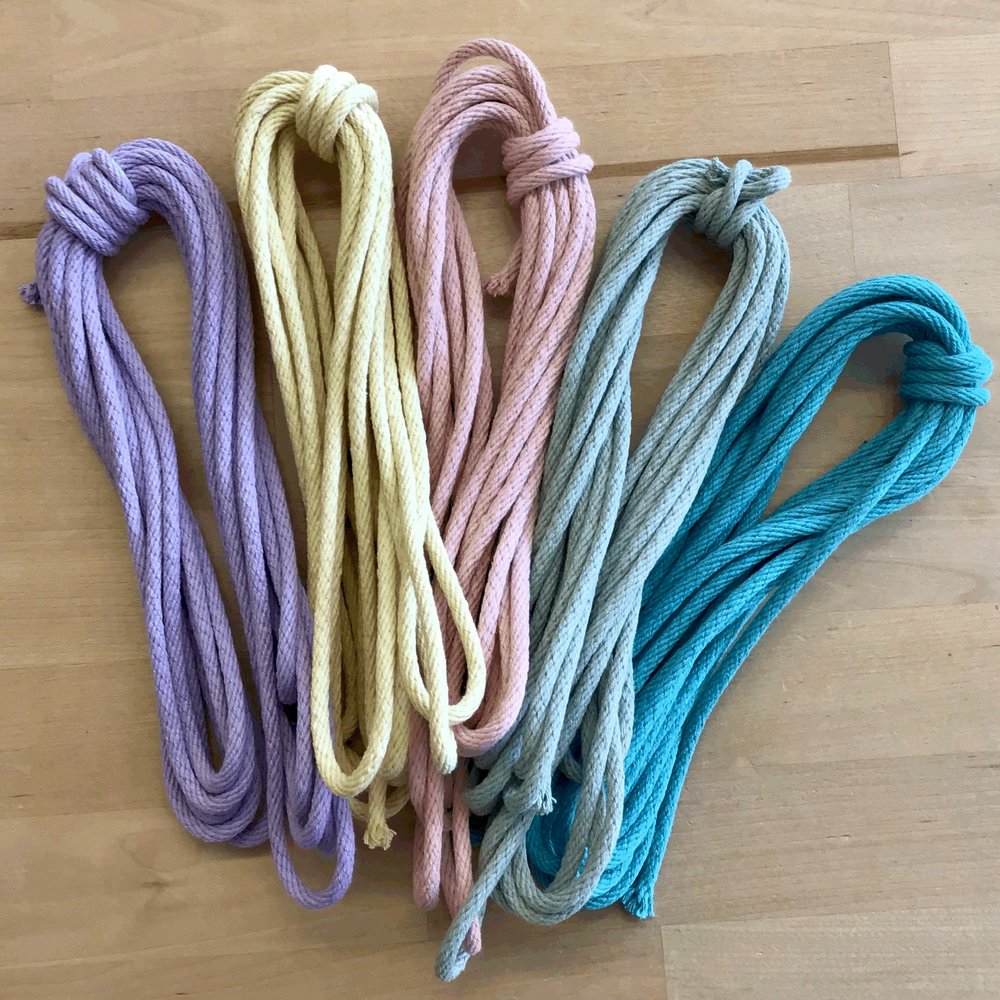 Colorful 3/16 Rope - 10 Yards - Solid Braid Rope from The Mountain Thread  Company — The Mountain Thread Company (TM)