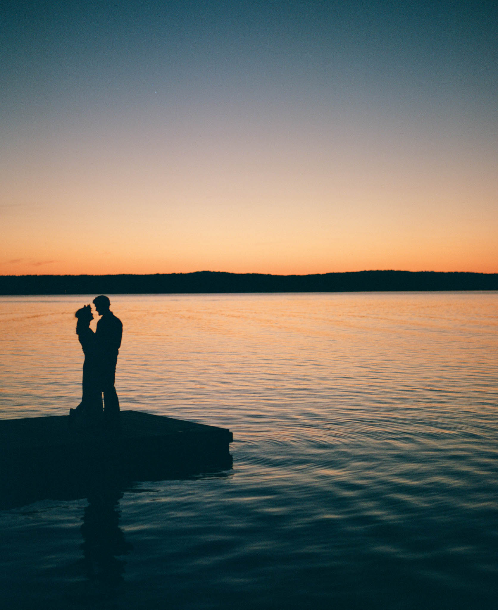 Couple at Sunset on Lake Jordan, Cary, NC