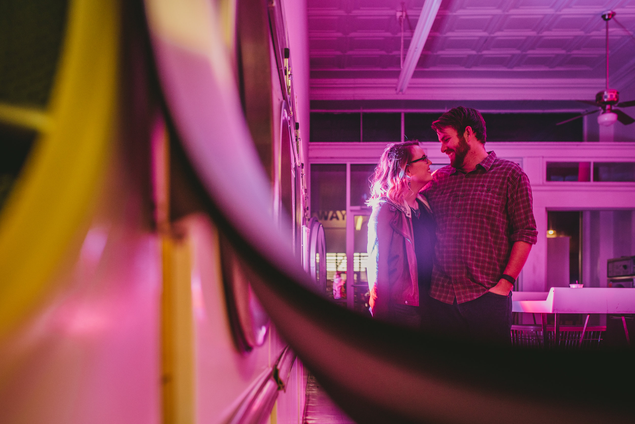 Couple enjoying some dancing at Suds and Duds in Lindley Park neighborhood of Greensboro, NC