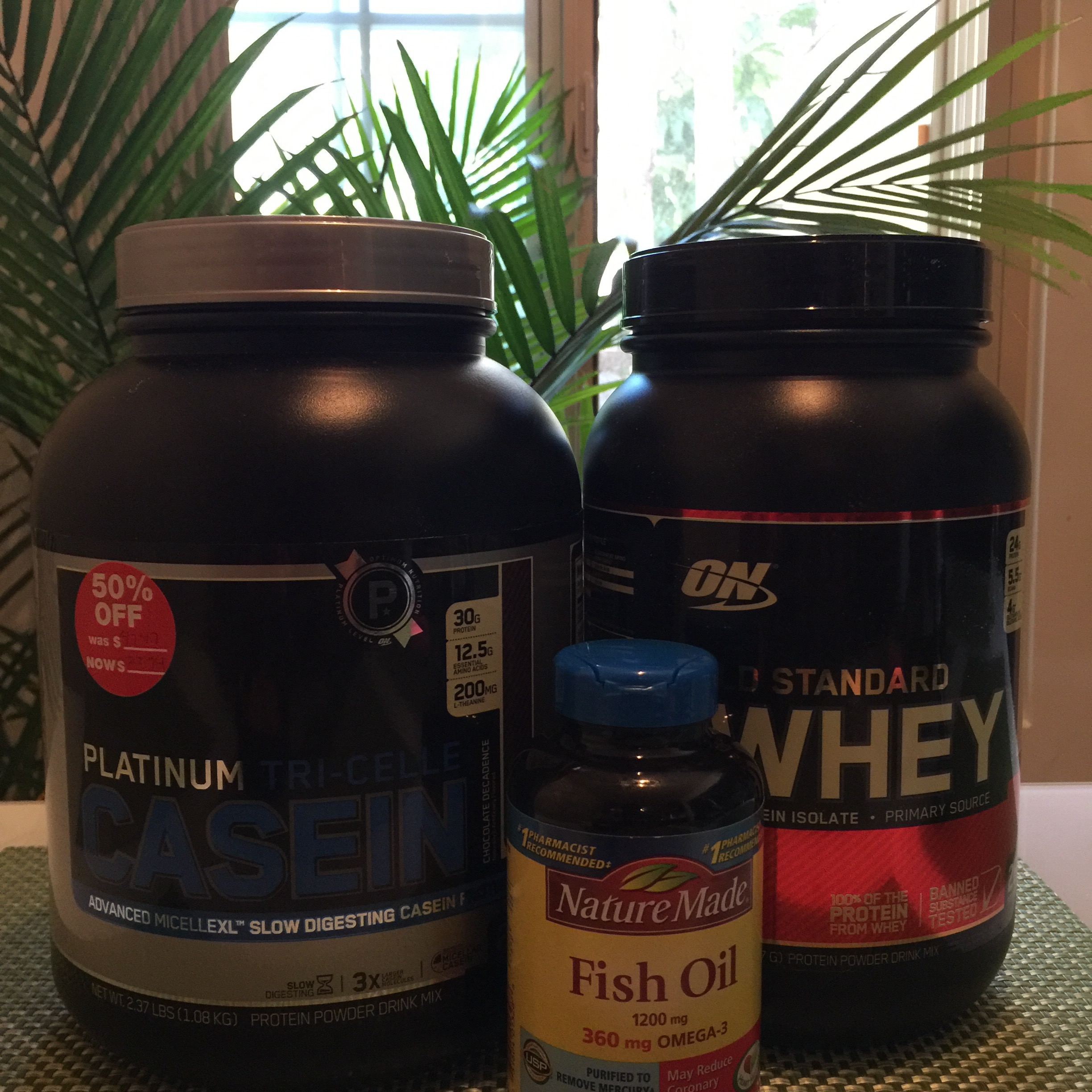 Protein Supplements are a good way to ensure that you hit your daily protein goals. I take Whey Isolate throughout the day and Casein post workout right before bed. 