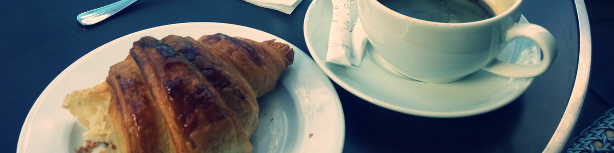 Copy of ...and absorbing the atmosphere as you bite into a light-as-air buttery croissant in a café.