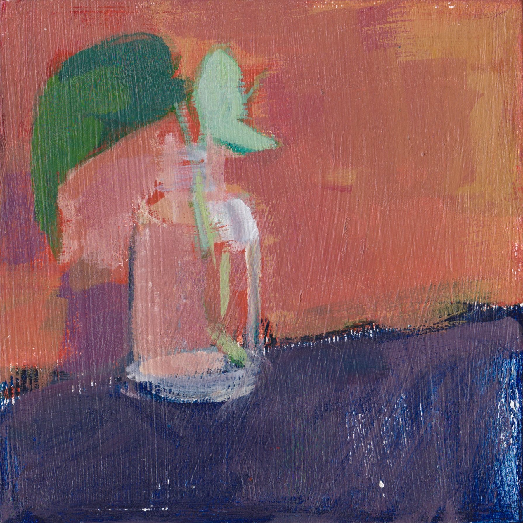 tiny plant orange painting 6x6.jpeg