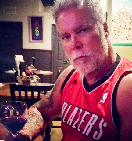 Kevin Nash texts me a photo of himself drinking K&L's latest shipment this week