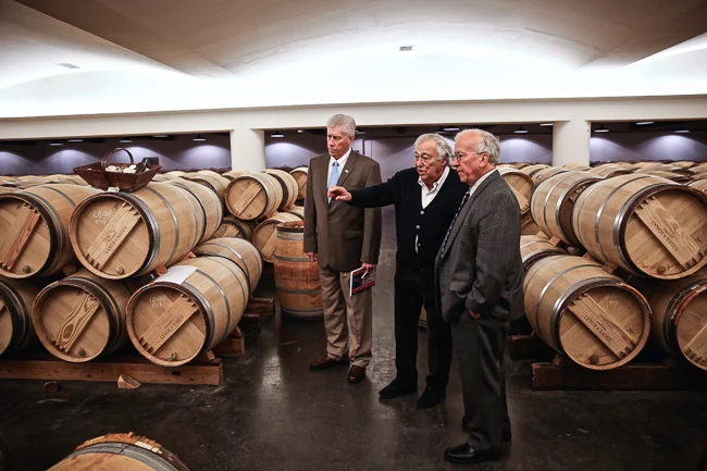 Clyde and Ralph at Château Lynch-Bages.