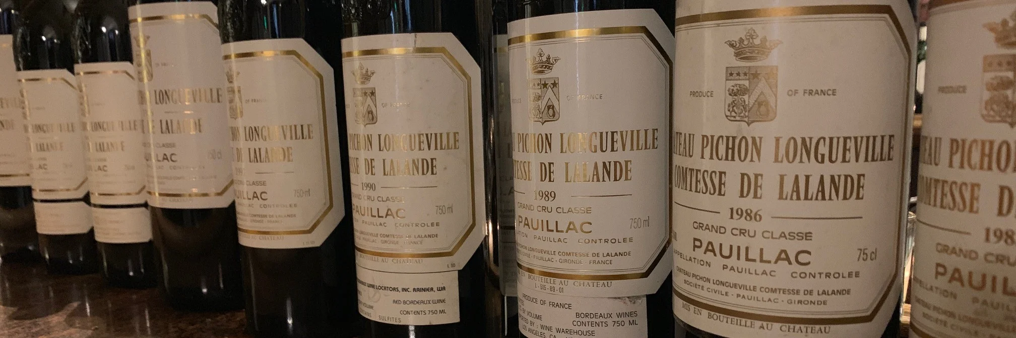 Ten Vintages of Pichon-Lalande from 2010 to 1981