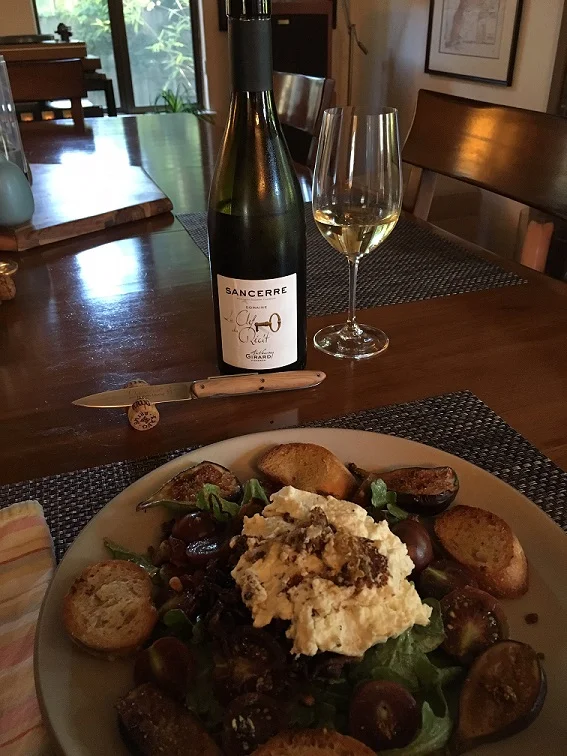 California Goat Cheese Salad—for Sancerre!