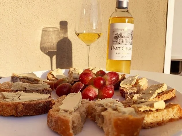 As classic a pairing as ever there could be: Sauternes and foie gras!