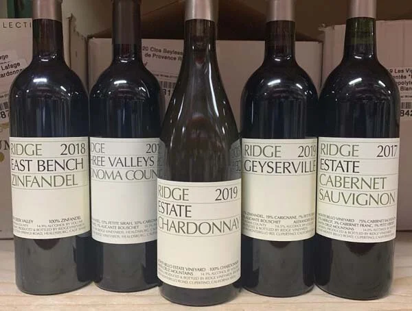 Ridge Vineyards: History in a Bottle with a Beautiful Future