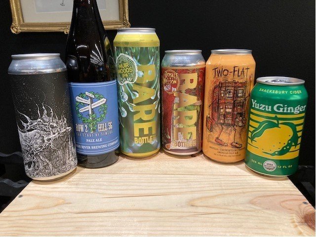 Friday freshies! Here are the latest beers to hit our NorCal shelves:

TDNE Stellar Fawn WC IPA
RRBC Row 2 Hill 56 Pale Ale
Bare Bottle Muir Woods IPA (19.2 oz. Can)
Bare Bottle Royale With Nelson Hazy IPA
Hop Butcher Two-Flat Pale Ale
Shacksbury Cid