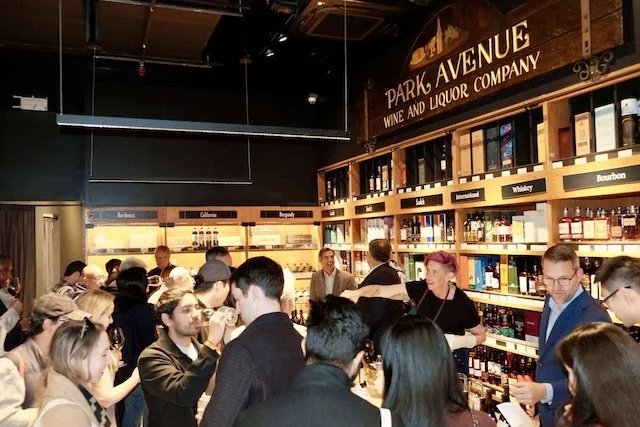 Guests tasting wine at the K&L New York Grand Opening on October 25, 2026.
