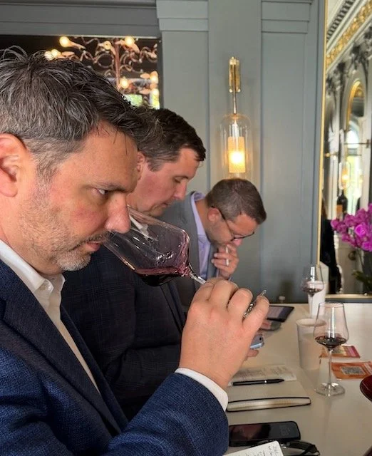 K&L Bordeaux Expert Andrew Sheehan evaluating the 2025 vintage at En Primeur.