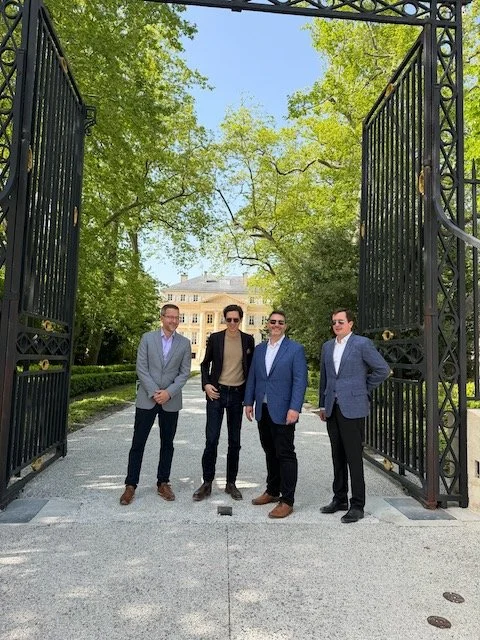 K&L Wine Experts in front of Chateau Margaux