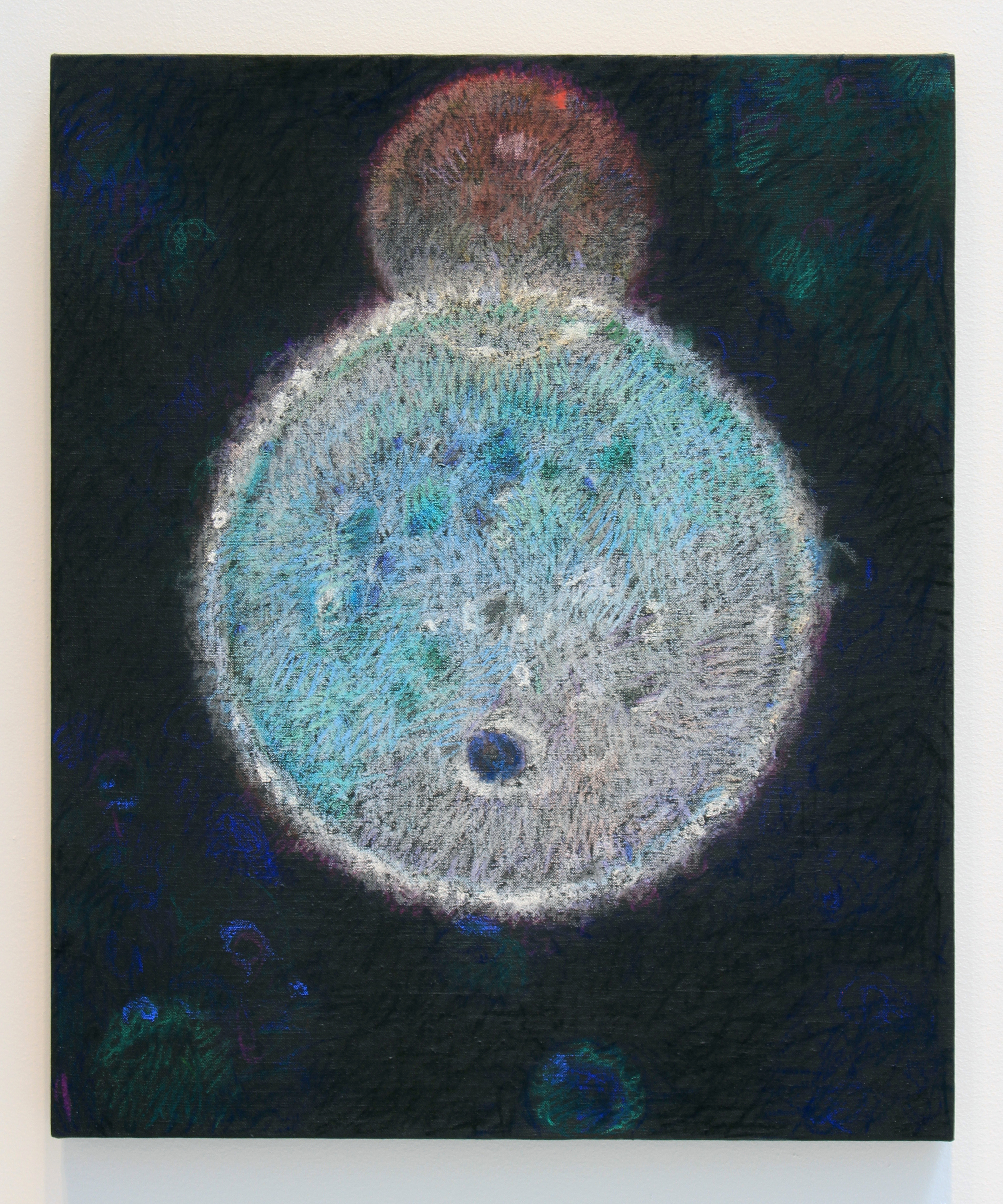 Twin Orb, pastel on linen 2016 24"X20"