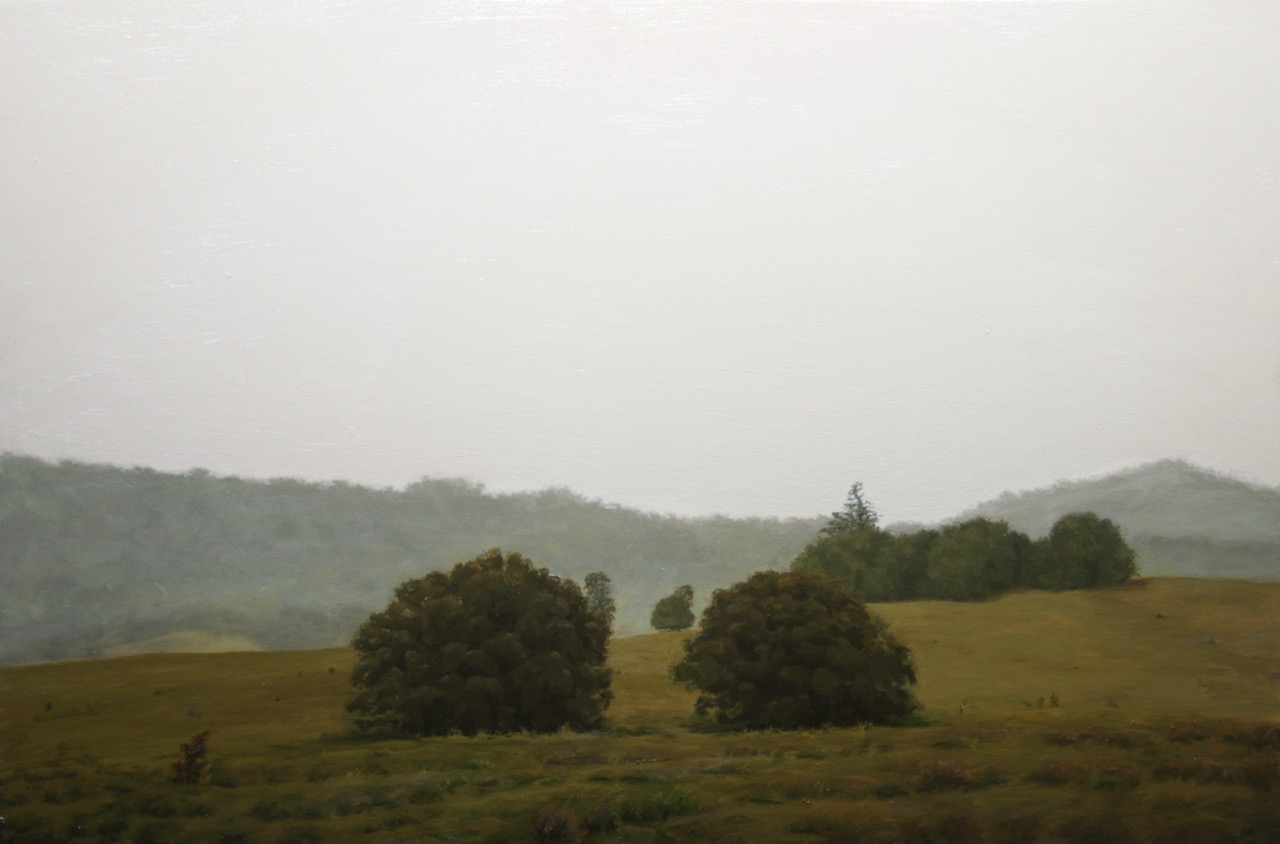 Landscape with two trees